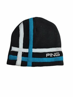 Čepice černá s pruhy pro kluky secondhand