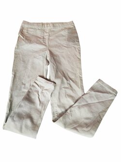 Světle zelené kalhoty pro holky s gumou v pase secondhand George