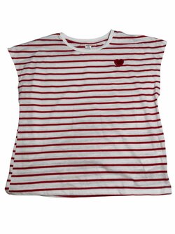 pruhované tričko pro holky se srdíčkem secondhand