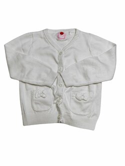 bílý svetýrek pro holčičky secondhand 