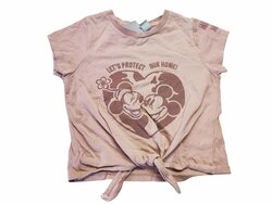 Světle hnědé triko Minie a Mickey secondhand Světle hnědé triko Minie a Mickey secondhand