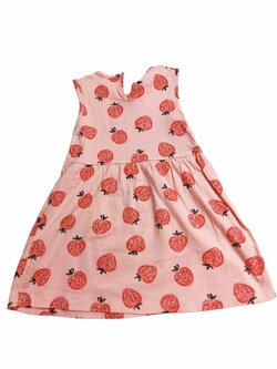 Růžové šaty s jahodou secondhand F&F