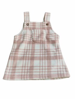 Růžovo bílé kostkované šaty pro holky secondhand George