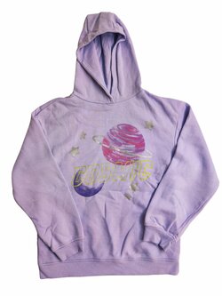 Fialová mikina s vesmírem pro holky secondhand Primark Fialová mikina s vesmírem pro holky secondhand Primark