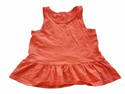 Oranžový topík na ramínkách secondhand TU Oranžový topík na ramínkách secondhand TU