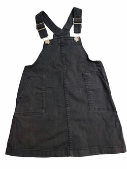 Džínové šaty černé s laclem secondhand H&M