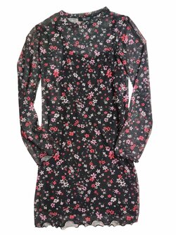 Černé průsvitné šaty s podšitím secondhand New Look Černé průsvitné šaty s podšitím secondhand New Look