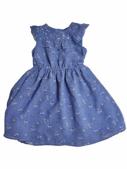 Letní modré šaty s puntíky pro holky secondhand George 