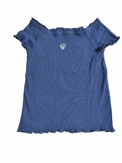 Tmavé triko s volánky pro holky secondhand George