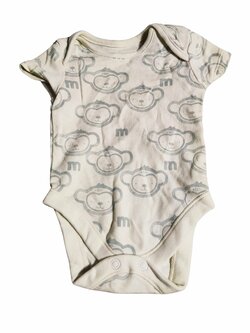 Světlé body s opičkami pro kluky secondhand George