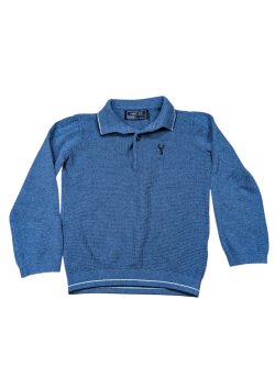 Modrý svetr s límečkem pro kluky secondhand Next