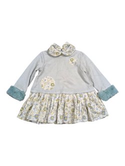 Mikinové šaty s květinami pro holky secondhand -