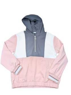 Růžovo-bílo-černá mikina pro holky secondhand Zara