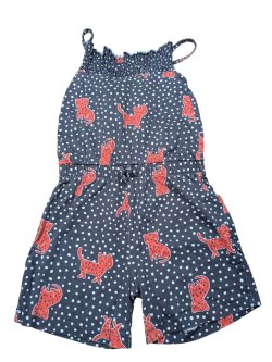 Krátký overal puntíkatý s tygry pro holky secondhand George