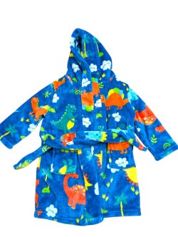 Modrý župan pro kluky s dinosaury secondhand  secondhand -