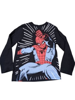 Černé triko s dlouhým rukávem Spiderman pro kluky secondhand Marvel