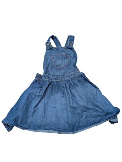 Džínové šaty se srdíčkovou kapsičkou pro holky  secondhand George