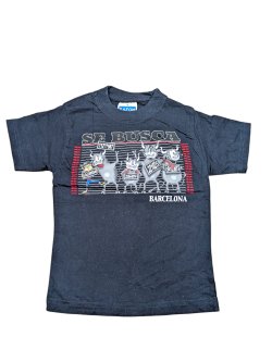 Černé triko Barcelona pro kluky secondhand secondhand - Černé triko Barcelona pro kluky secondhand secondhand -