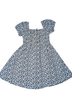 Černo-bílé šaty s květinami  secondhand Rebel-primark