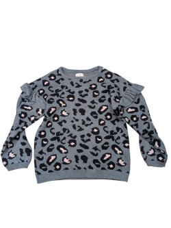 Šedý svetr se vzorem pro holky secondhand Cherokee,F&F