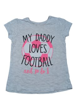 Světlé triko s potiskem pro holky secondhand Rebel-primark