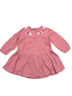 Růžové šaty s dlouhým rukávem pro holky secondhand secondhand George Růžové šaty s dlouhým rukávem pro holky secondhand secondhand George