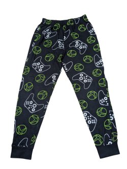 Černé tepláky s obrázky X-BOX pro kluky secondhand -