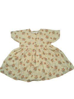 Žluto-bílé šaty s květinami pro holky secondhand Next