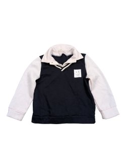 Dvoubarevná mikina s límečkem pro kluky secondhand shein