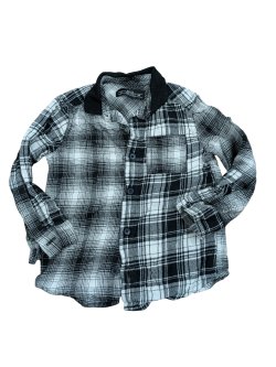 Černá kostkovaná košile pro kluky secondhand secondhand -