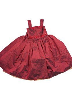 Tmavě červené šaty pro holky secondhand secondhand George Tmavě červené šaty pro holky secondhand secondhand George