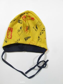 Přechodová čepička pro kluky okrová nová Přechodová čepička pro kluky okrová nová