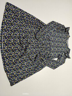 Šaty tmavé s kytičkami dl. rukáv secondhand Šaty tmavé s kytičkami dl. rukáv secondhand