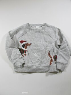 Šedá mikina s pejskem second hand Šedá mikina s pejskem second hand