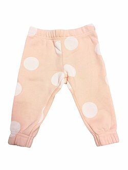 Růžové tepláky s puntíky pro holky secondhand Primark