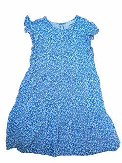 Modré šaty kytkované pro holky secondhand Primark