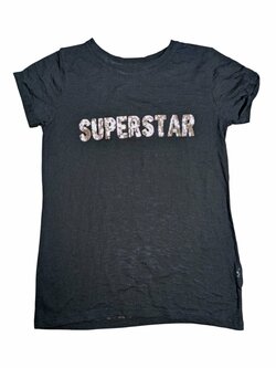 černé tričko superstar pro holky secondhand Primark