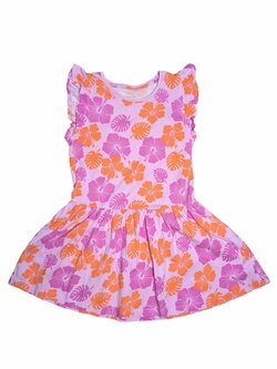 růžové šaty s květinami secondhand primark