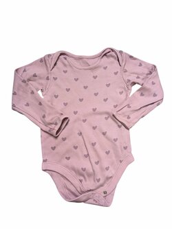 růžové body se srdíčky pro holky secondhand george