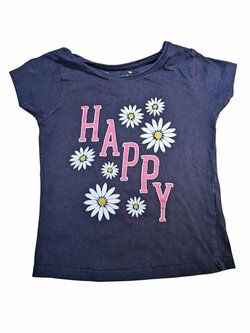 Tmavě modré triko HAPPY pro holky secondhand Primark
