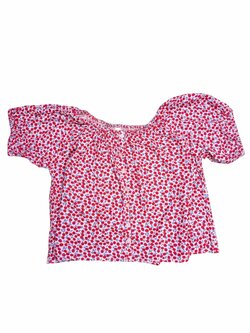 Třešňová blůza s krátkým rukávem pro holky secondhand Next