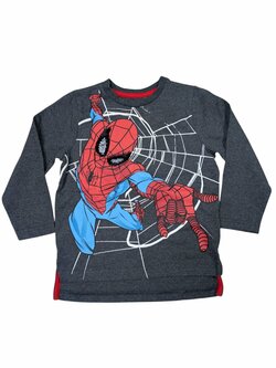 tričko spiderman s dlouhým rukávem pro kluky secondhand nutmeg