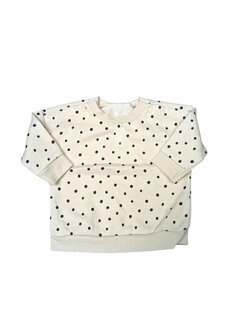 Světlá mikina s puntíkama pro holky outlet TU