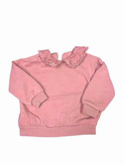 Růžová mikina s volánky pro holky secondhand George