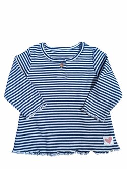 Bílo modré triko s pruhy a dlouhým rukávem pro holky secondhand M&S