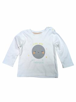 Bílé triko s obrázkem pro holky secondhand Primark