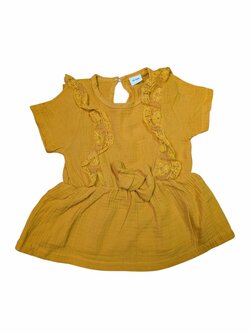 Tmavě žluté šaty zdobené pro holky outlet PatPat Tmavě žluté šaty zdobené pro holky outlet PatPat