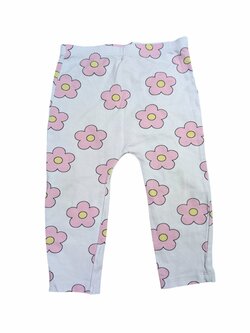 bílé elásťáčky s květinami pro holky secondhand george