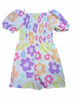 bílý overal s květinami pro holky secondhand Pepco