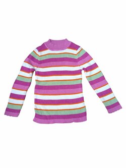 růžový pruhovaný svetřík pro holky secondhand Nutmeg